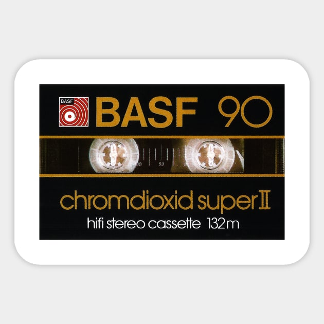 BASF 90 Chromdioxid Super II Sticker by MalcolmDesigns